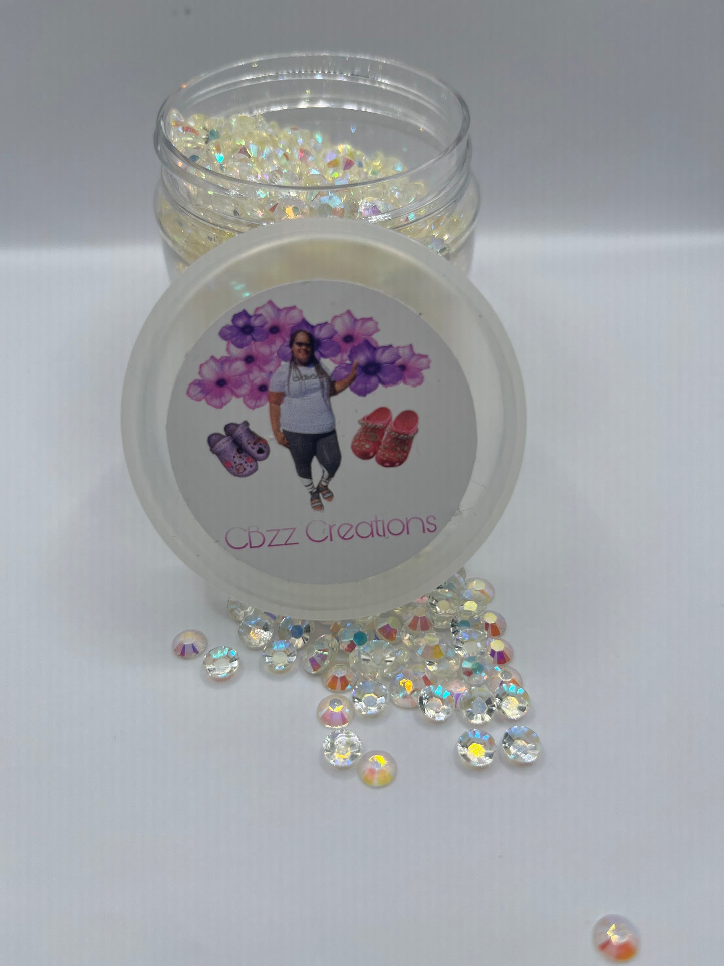 3 oz. Jar of Translucent Rhinestones