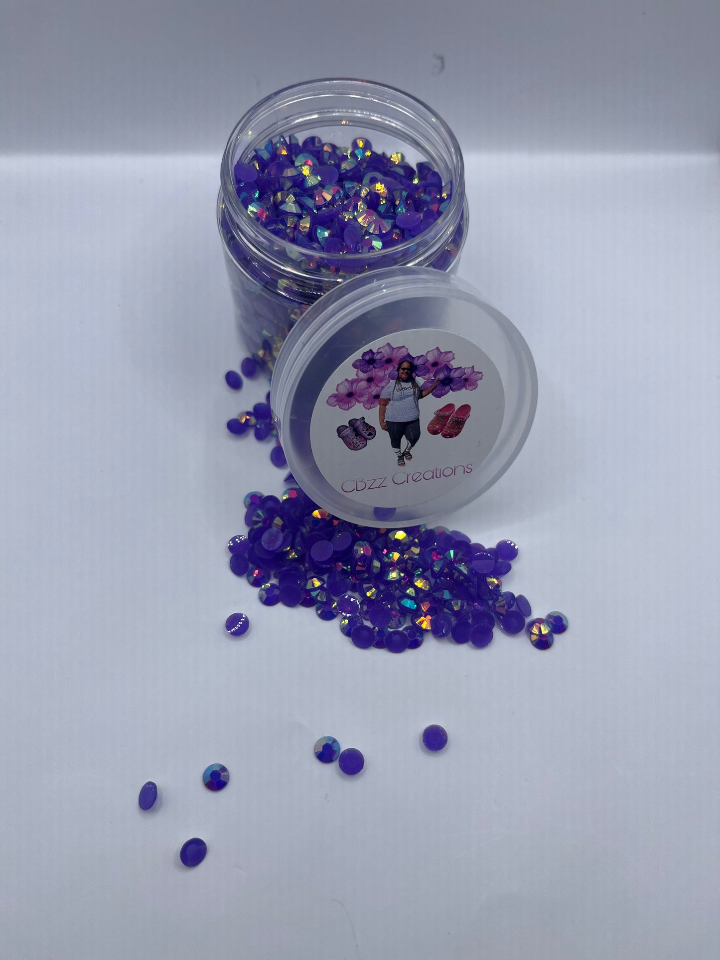 3 oz. Jar of Translucent Rhinestones