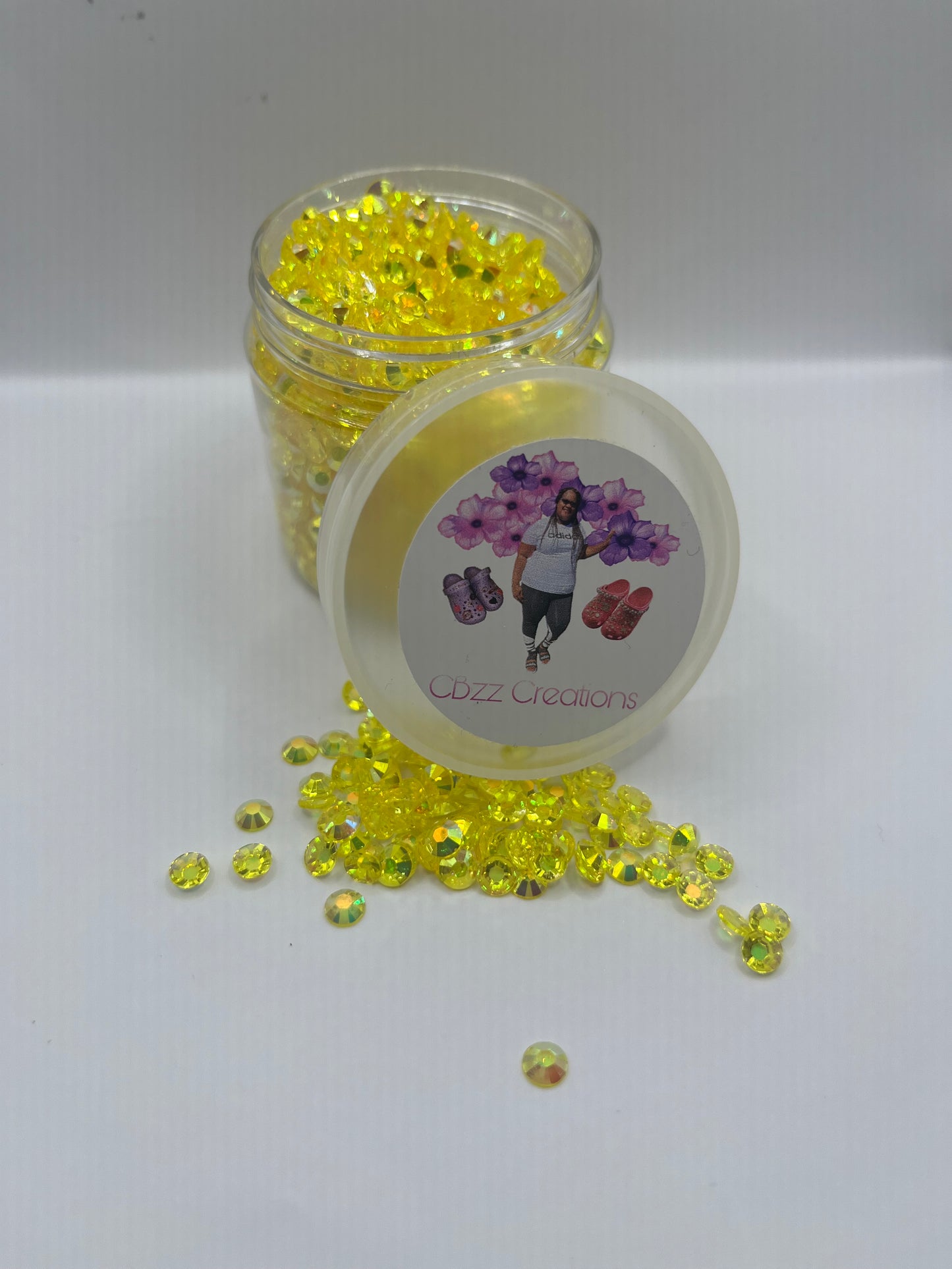 3 oz. Jar of Translucent Rhinestones