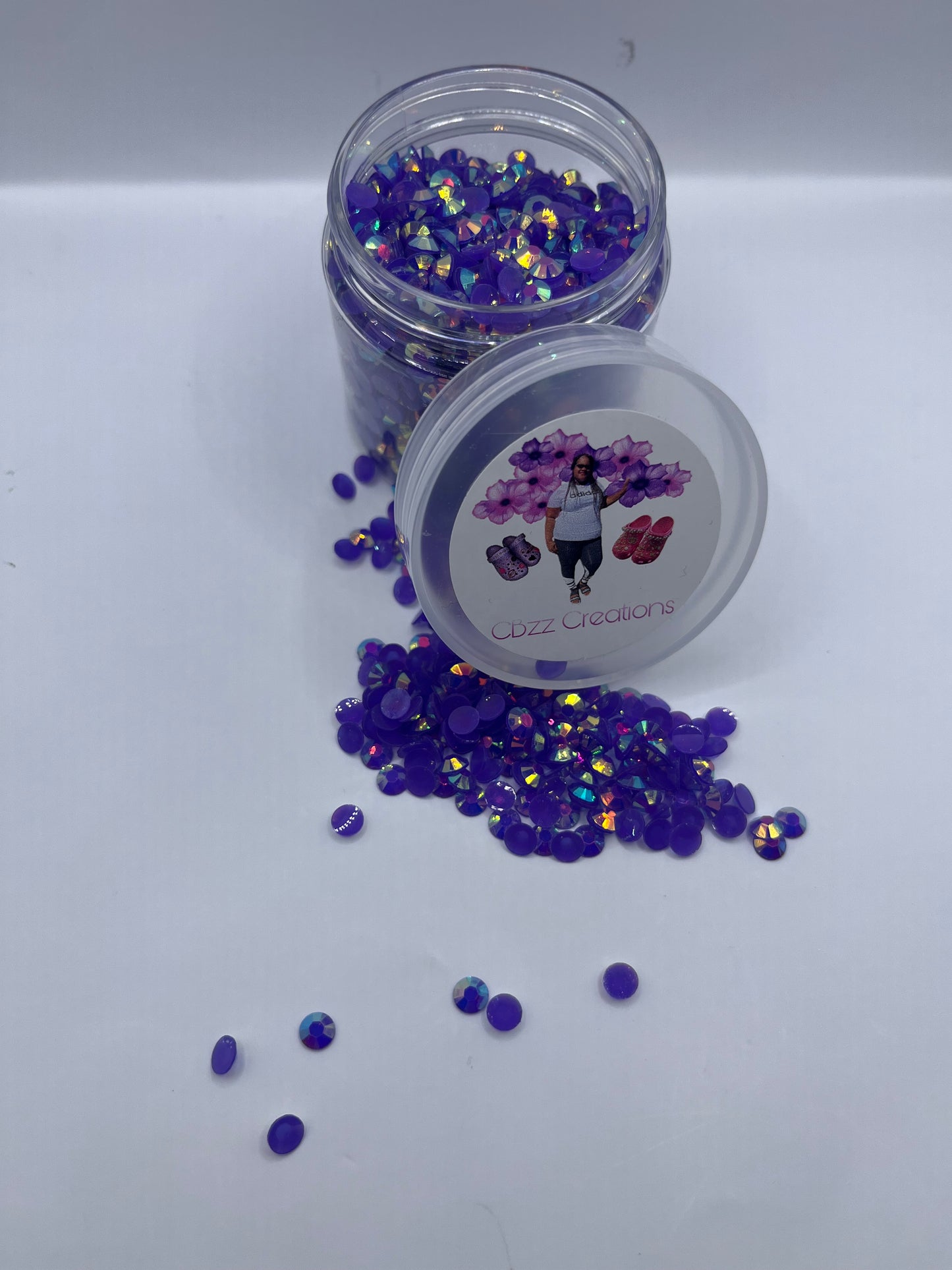 3 oz. Jar of Translucent Rhinestones