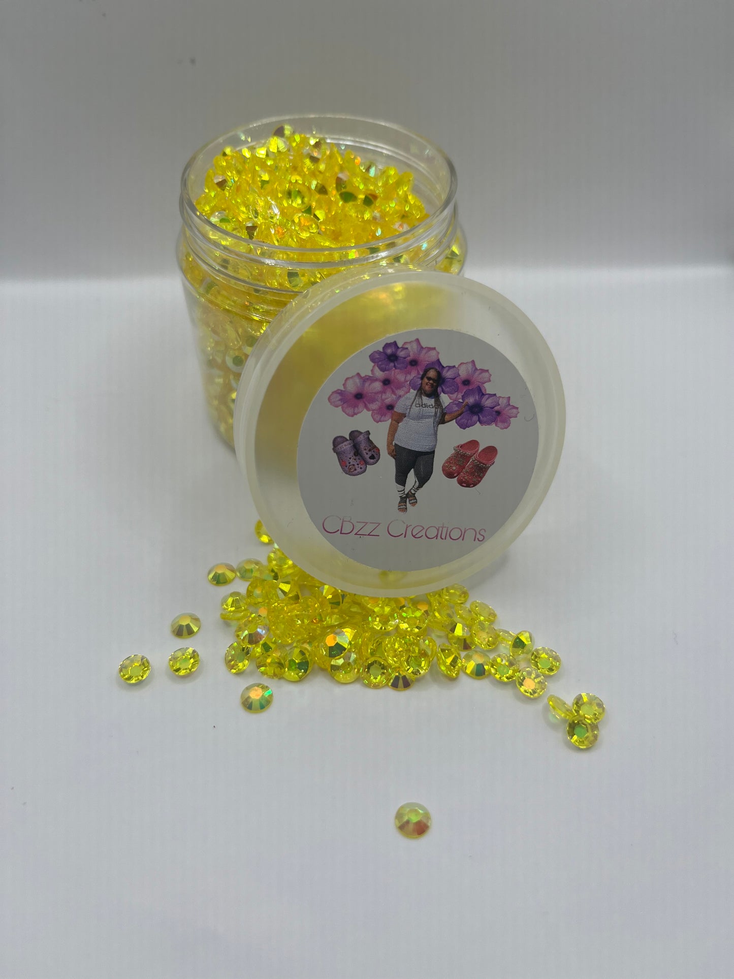 3 oz. Jar of Translucent Rhinestones