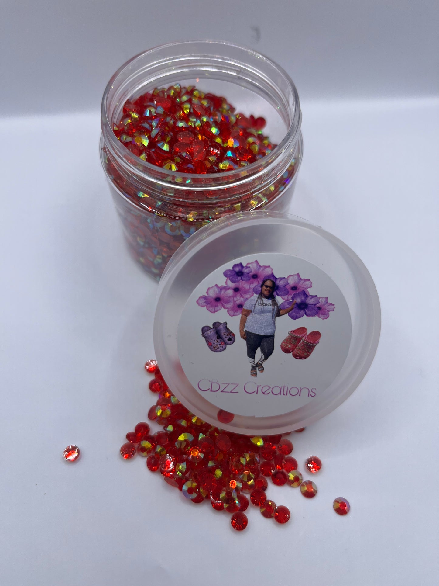 3 oz. Jar of Translucent Rhinestones