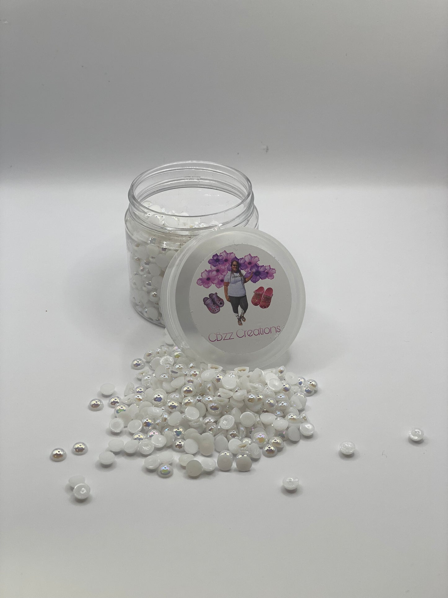 3 oz jar of white pearls