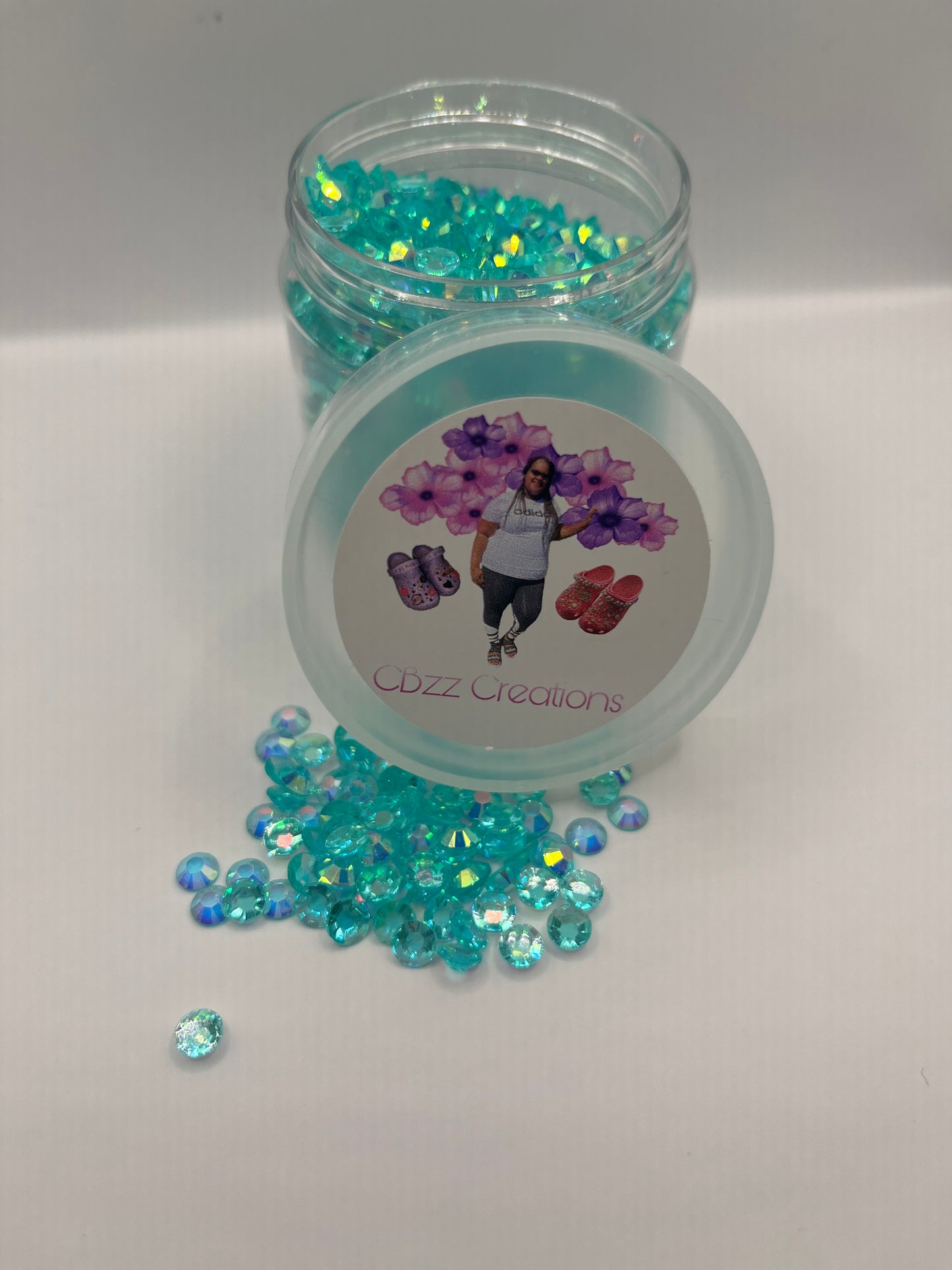 3 oz. Jar of Translucent Rhinestones